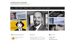 Desktop Screenshot of christianscherg.com